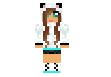 Cute Panda Girl Skin - Minecraft 1.14.3