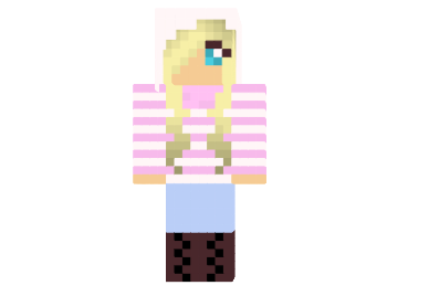 Cute winter Girl Skin - Minecraft 1.14.3