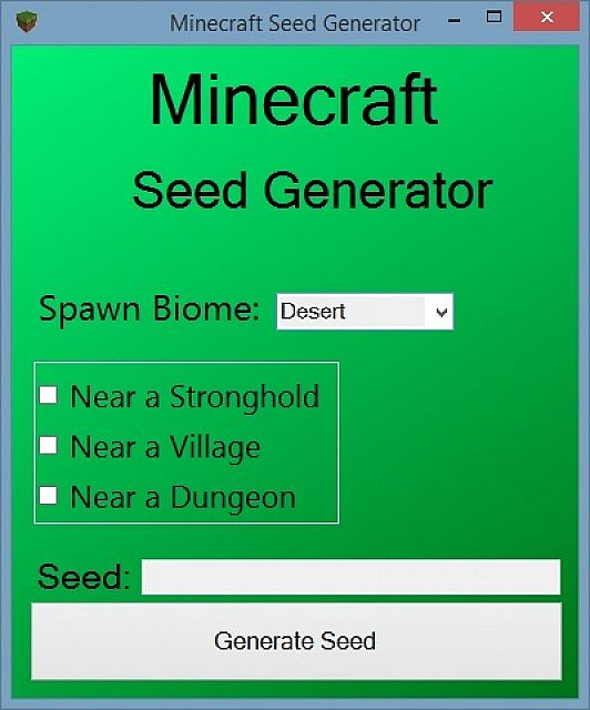 Minecraft Seed Generator Mod 1.7.4 - Minecraft 1.14.3